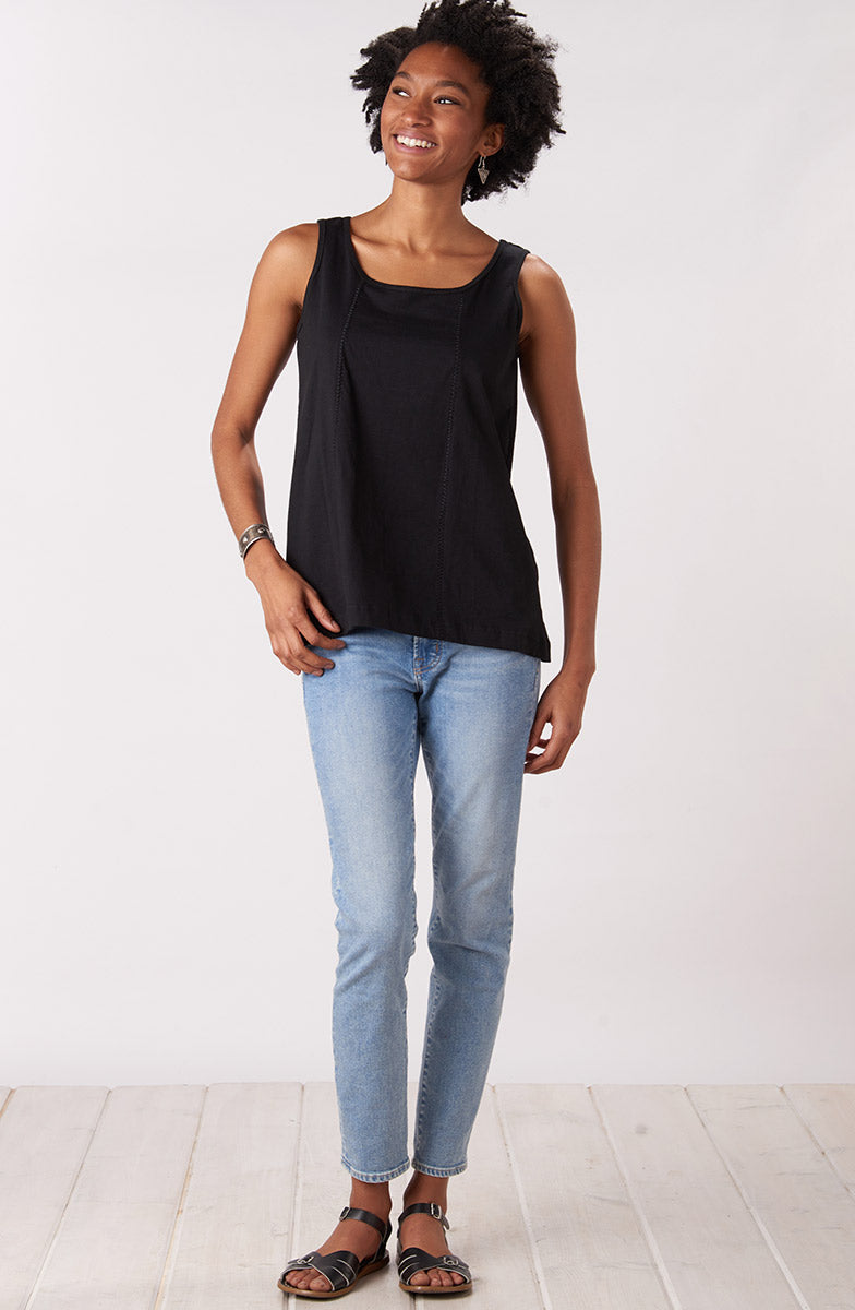 Kripa Cotton Jersey A-line Tank