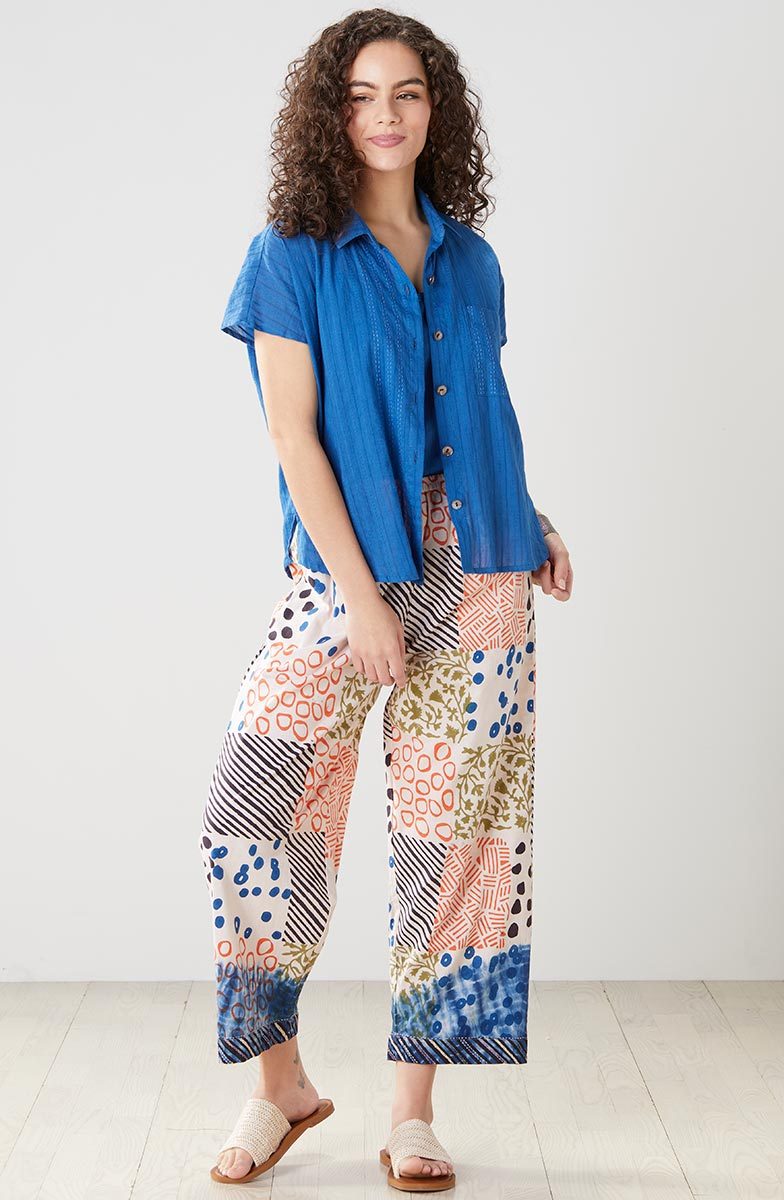 Adira Lightweight Cap-Sleeve Shirt