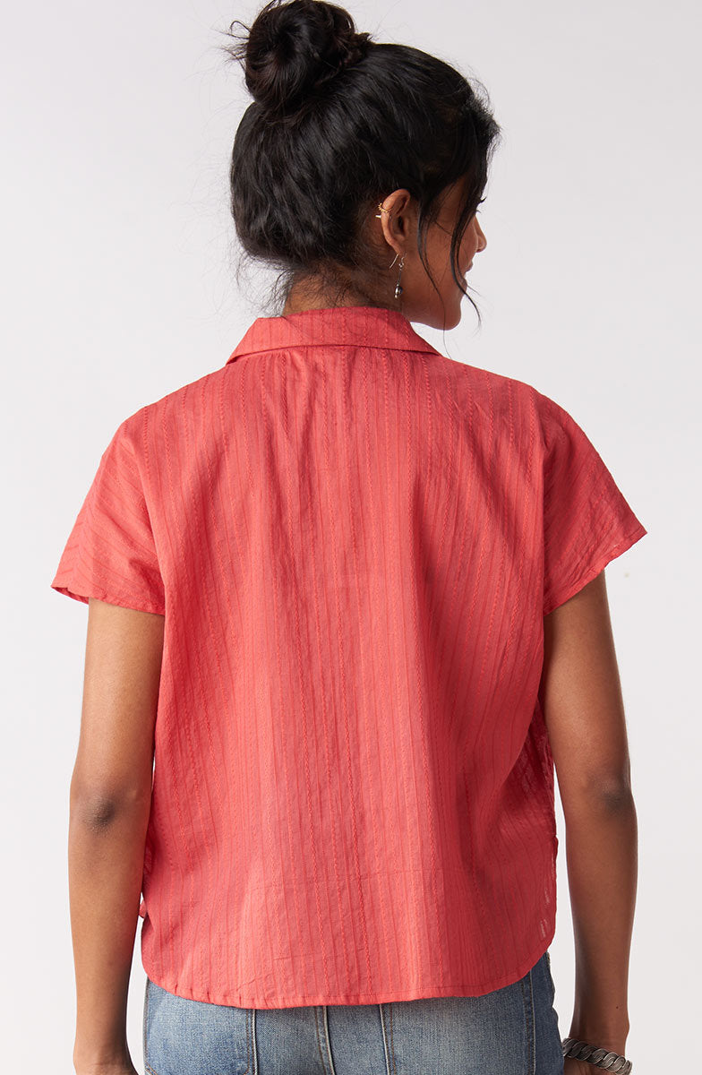 Adira Lightweight Cap-Sleeve Shirt