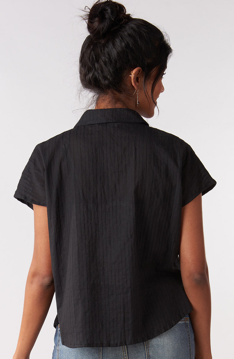 Adira Lightweight Cap-Sleeve Shirt