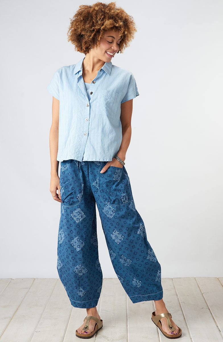 Adira Lightweight Cap-Sleeve Shirt