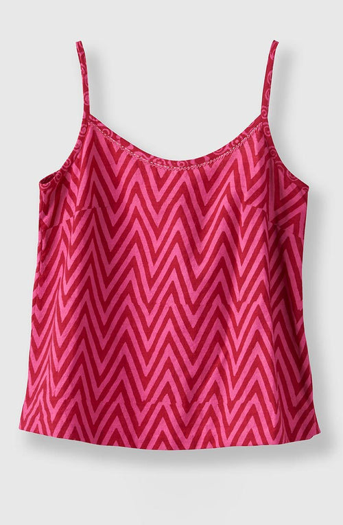 Adjustable Straps Cami - Raspberry