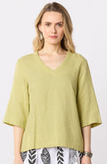 Kochi Double Gauze V-Neck Top