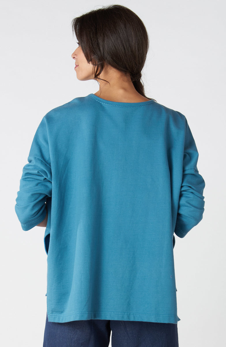 Vanya Organic French Terry Tunic - Summer night