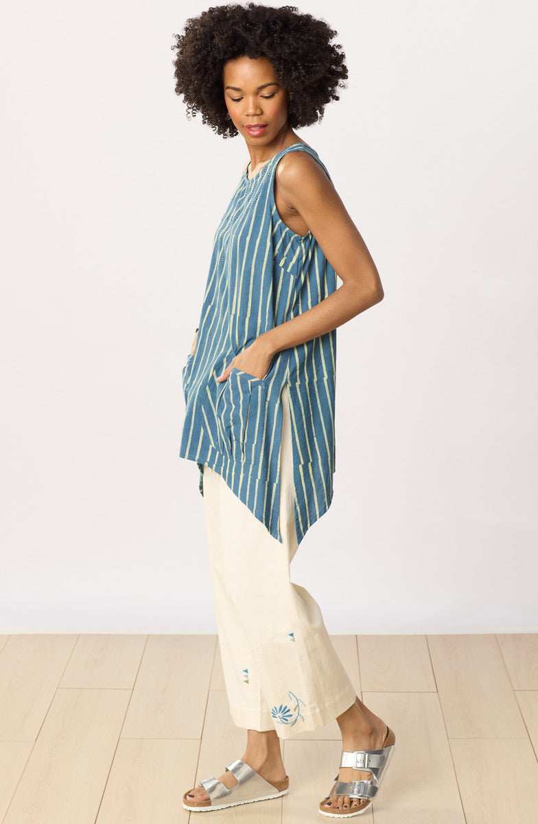 Manori Swing Tunic Tank - Deep sea