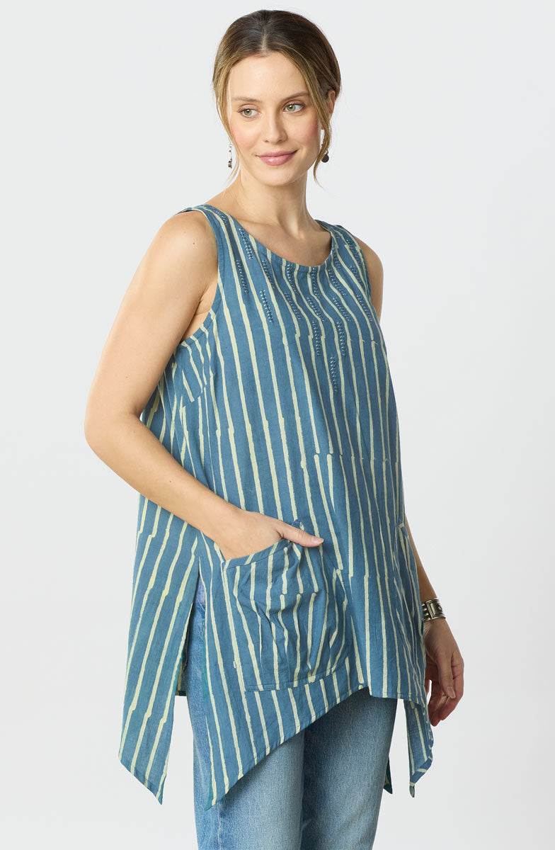 Manori Swing Tunic Tank - Deep sea