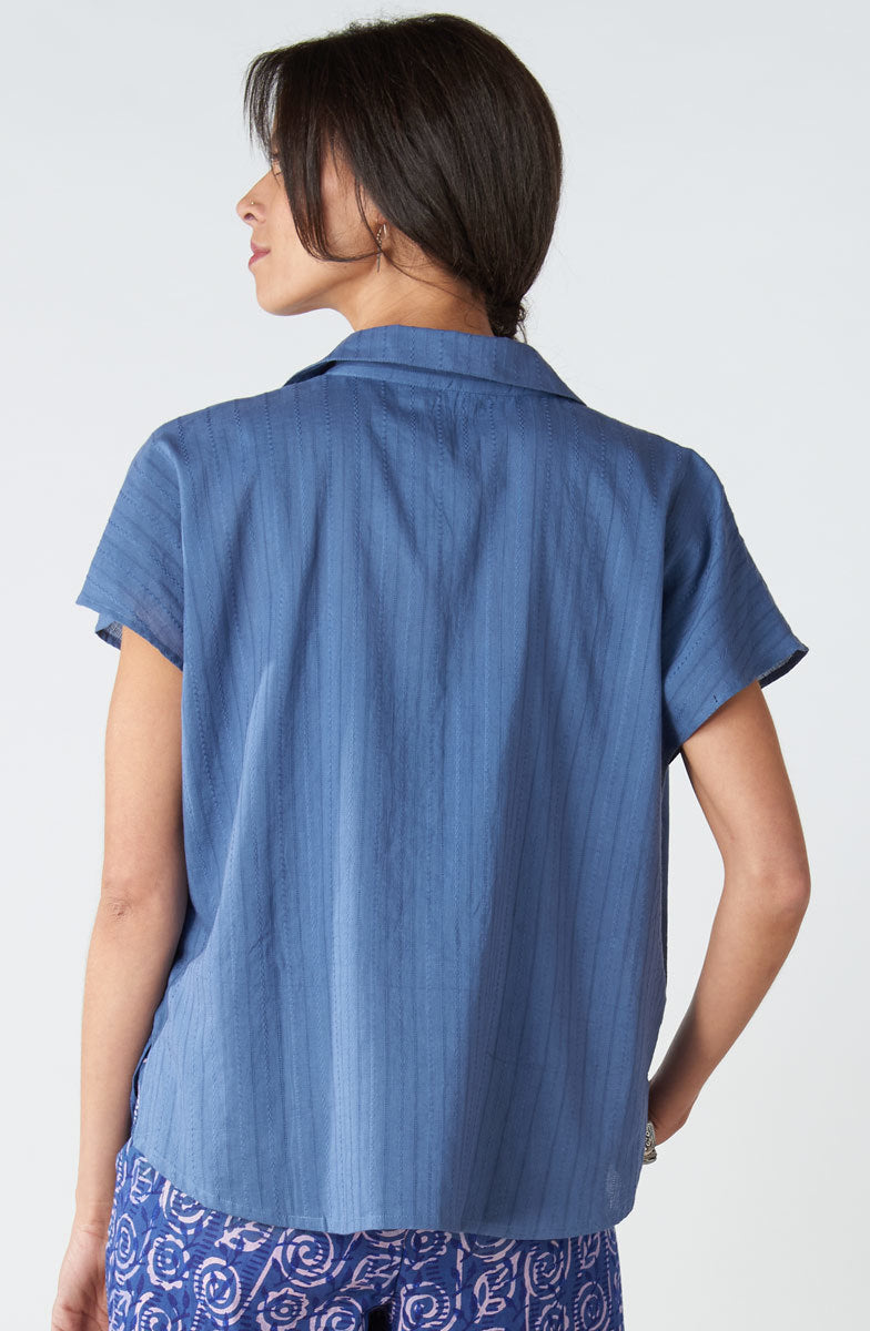 Adira Lightweight Cap-Sleeve Shirt