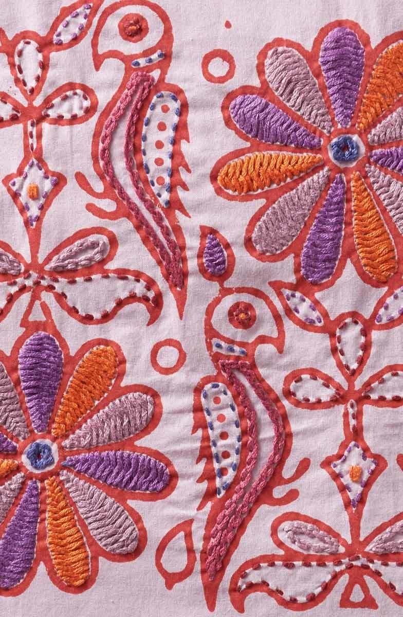 Mandvi Organic Cotton Oversized Shirt - Opal/Multi