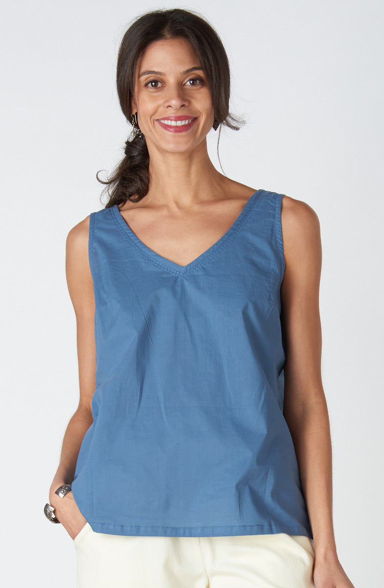 Ashvi Organic Cotton V-Neck Tank