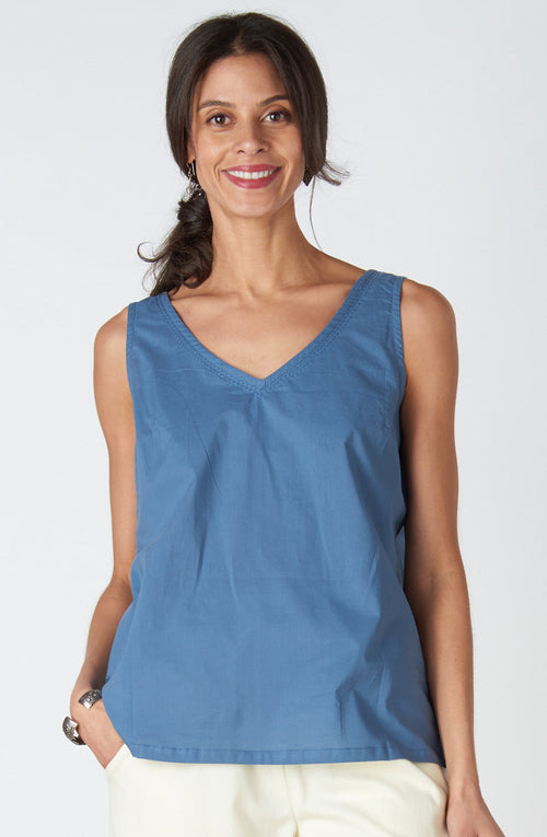 Ashvi Organic Cotton V-Neck Tank