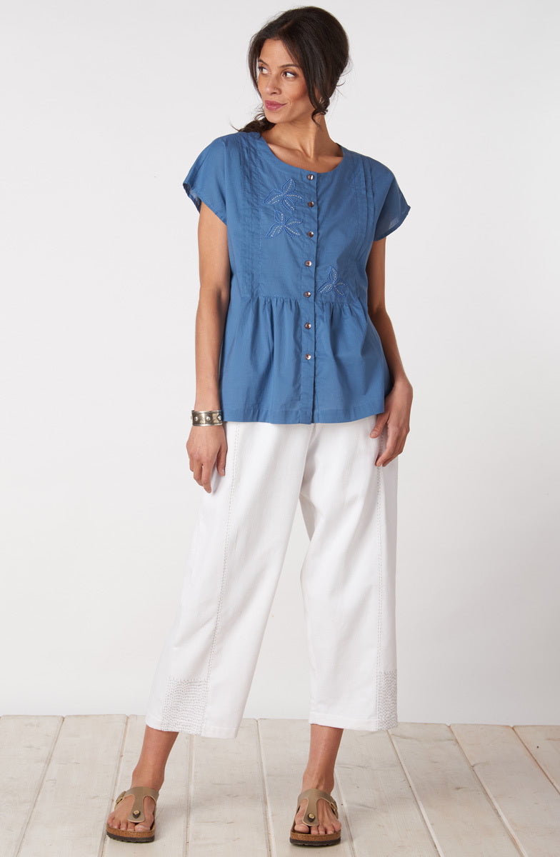 Shalu Organic Cotton Cap Sleeve Top