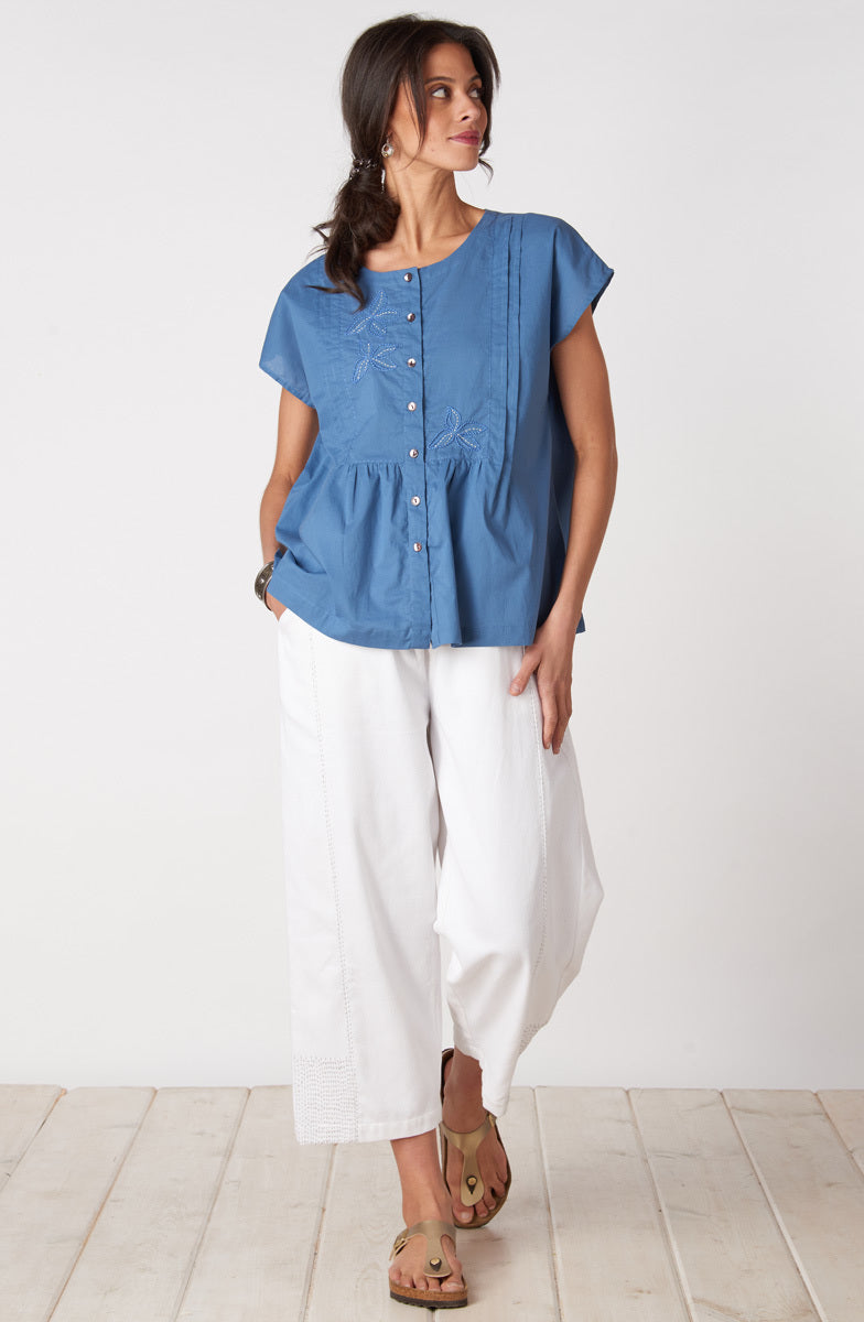 Shalu Organic Cotton Cap Sleeve Top