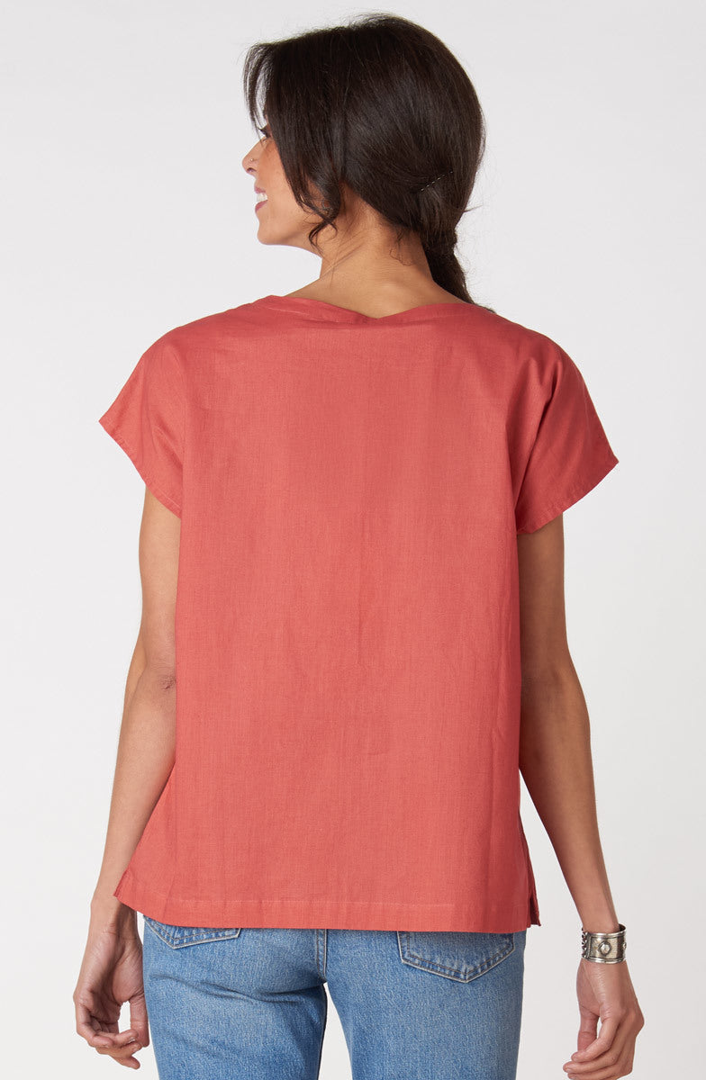 Shalu Organic Cotton Cap Sleeve Top