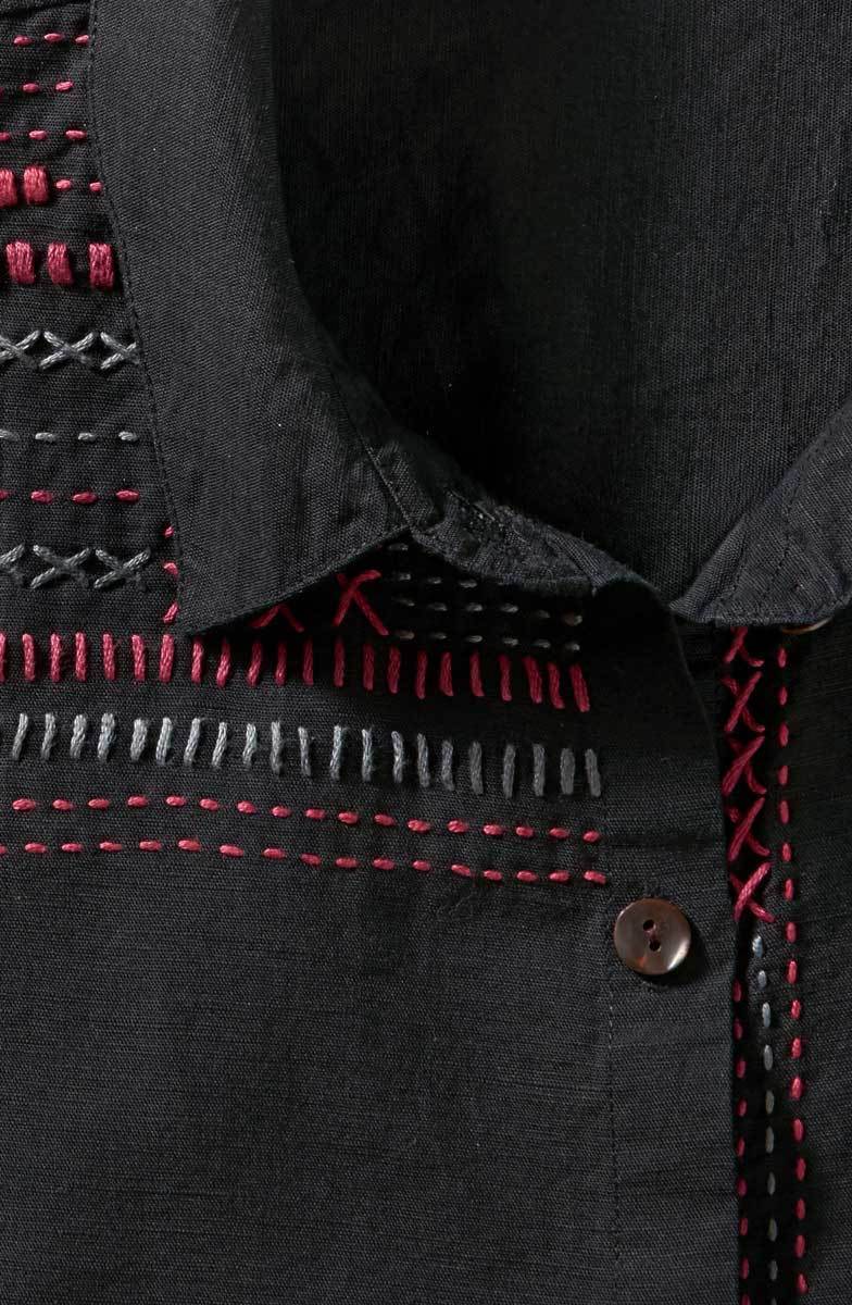 Hanifa High-Low Hem Big Shirt - Black