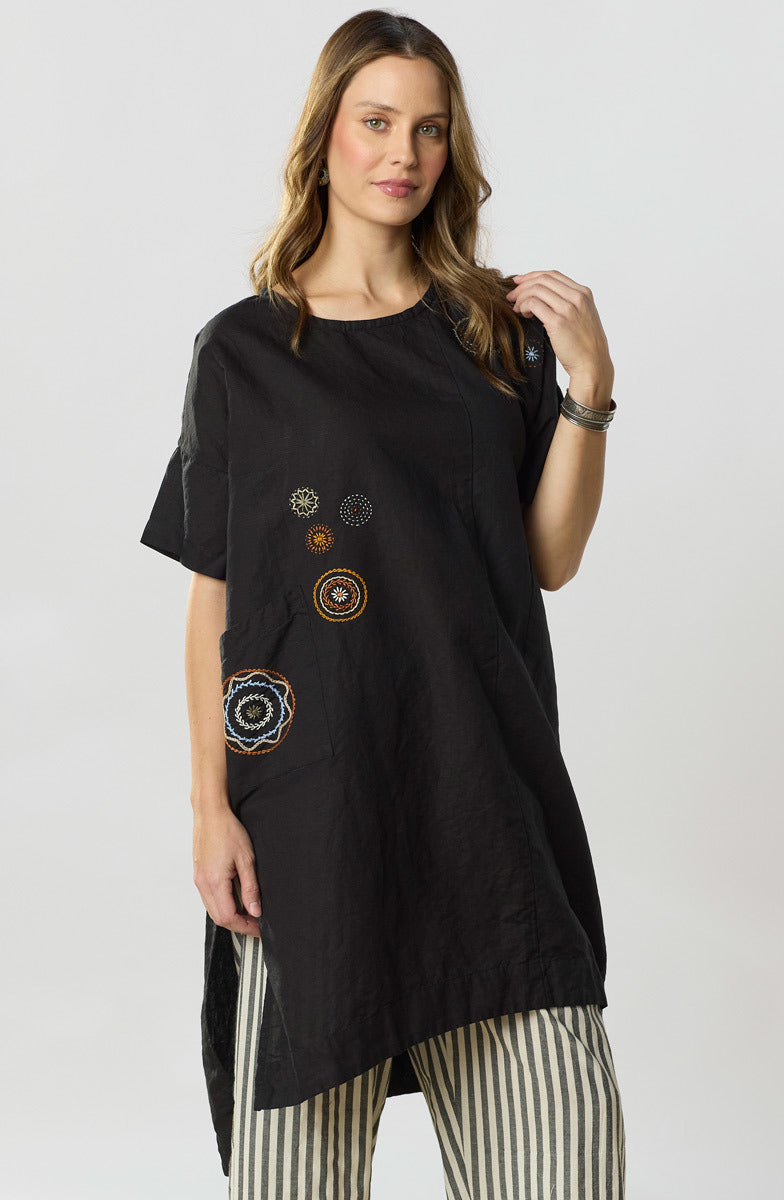 Bhadra Linen Cotton Side Slit Tunic