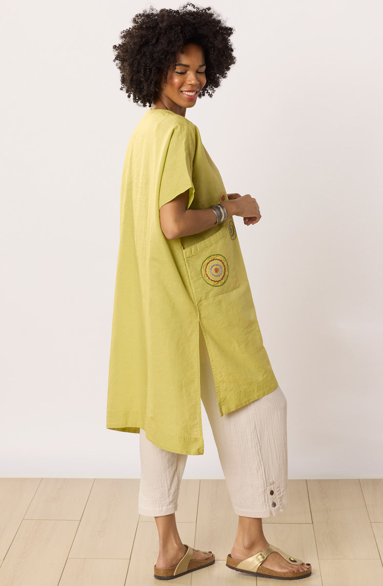 Bhadra Linen Cotton Side Slit Tunic