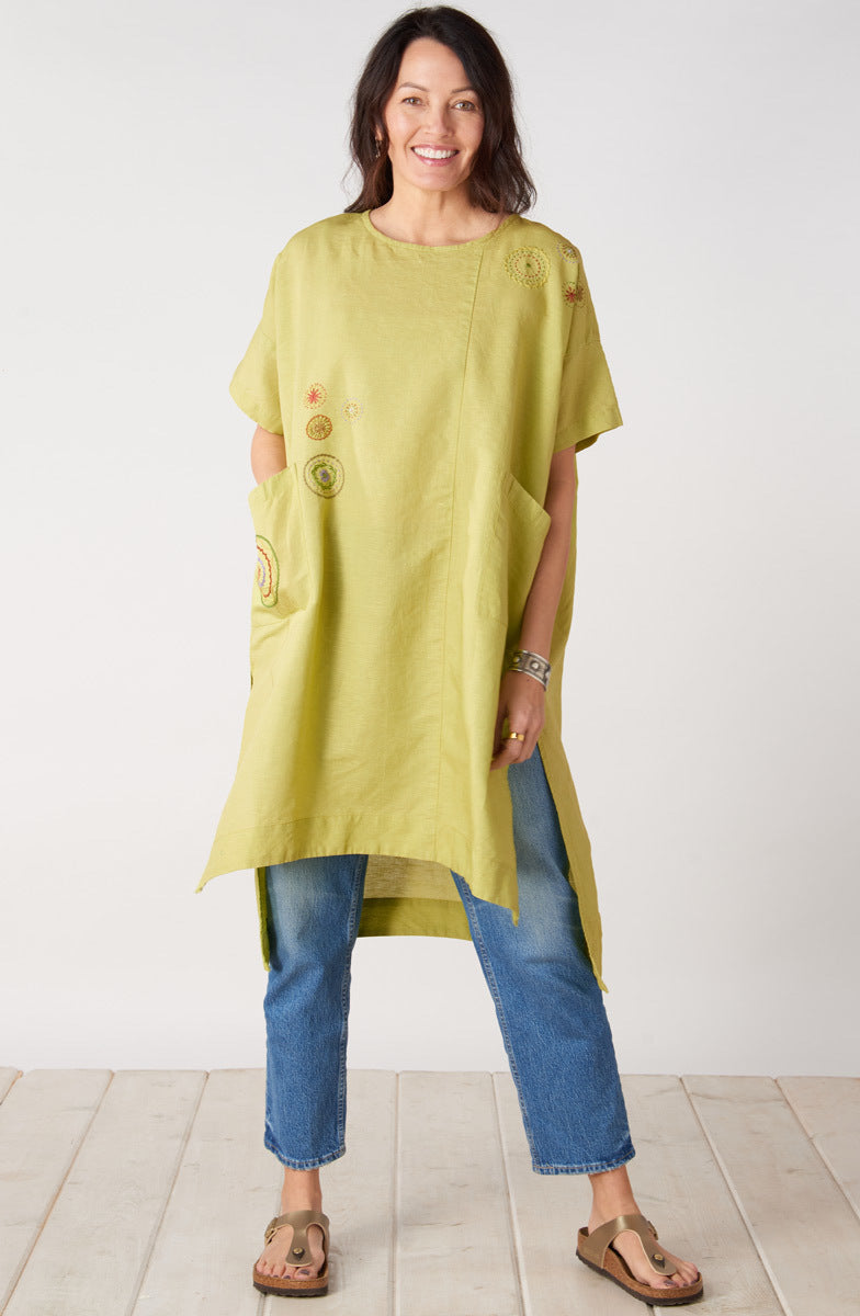 Bhadra Linen Cotton Side Slit Tunic