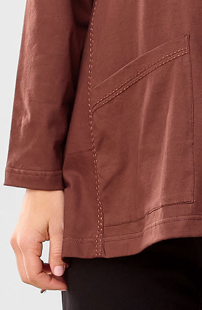 Asma Soft Handkerchief Hem Knit Top