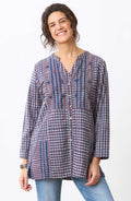 Shaily Button-Down Kurta - Smoky lavender