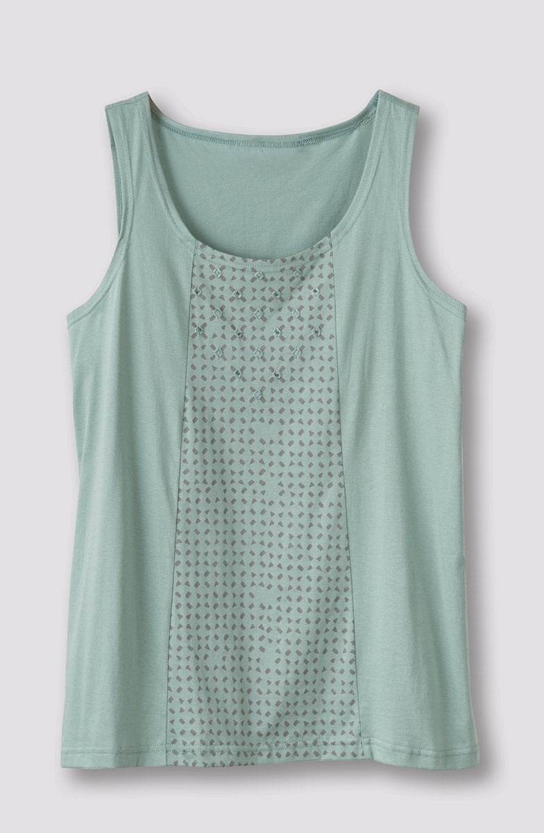 Kripa Cotton Jersey A-line Tank
