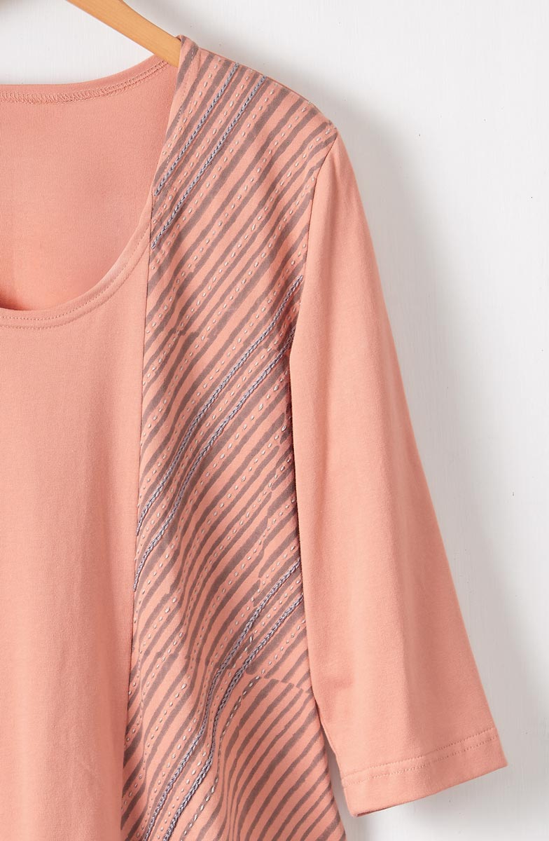 Punita U-Neck 3/4-Sleeve Tee