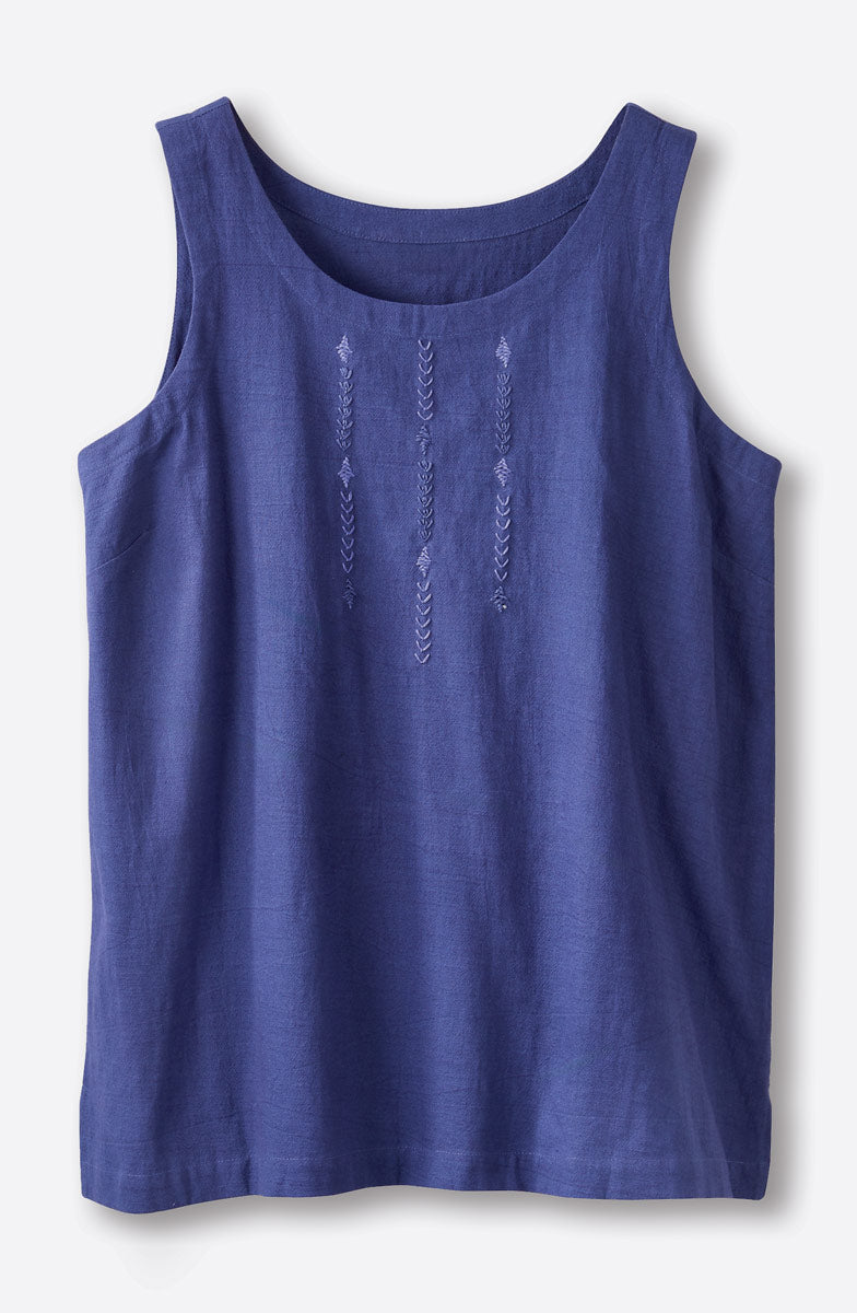 Sanju Slub Cotton Tunic Tank