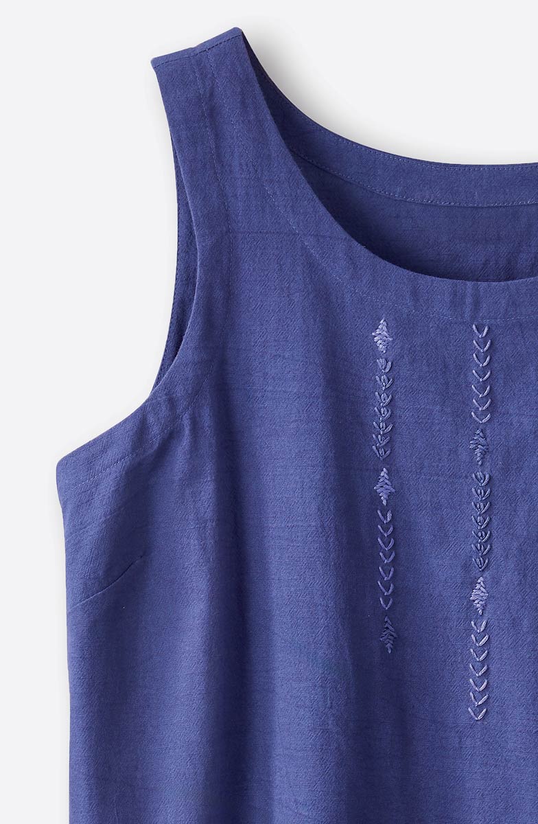 Sanju Slub Cotton Tunic Tank