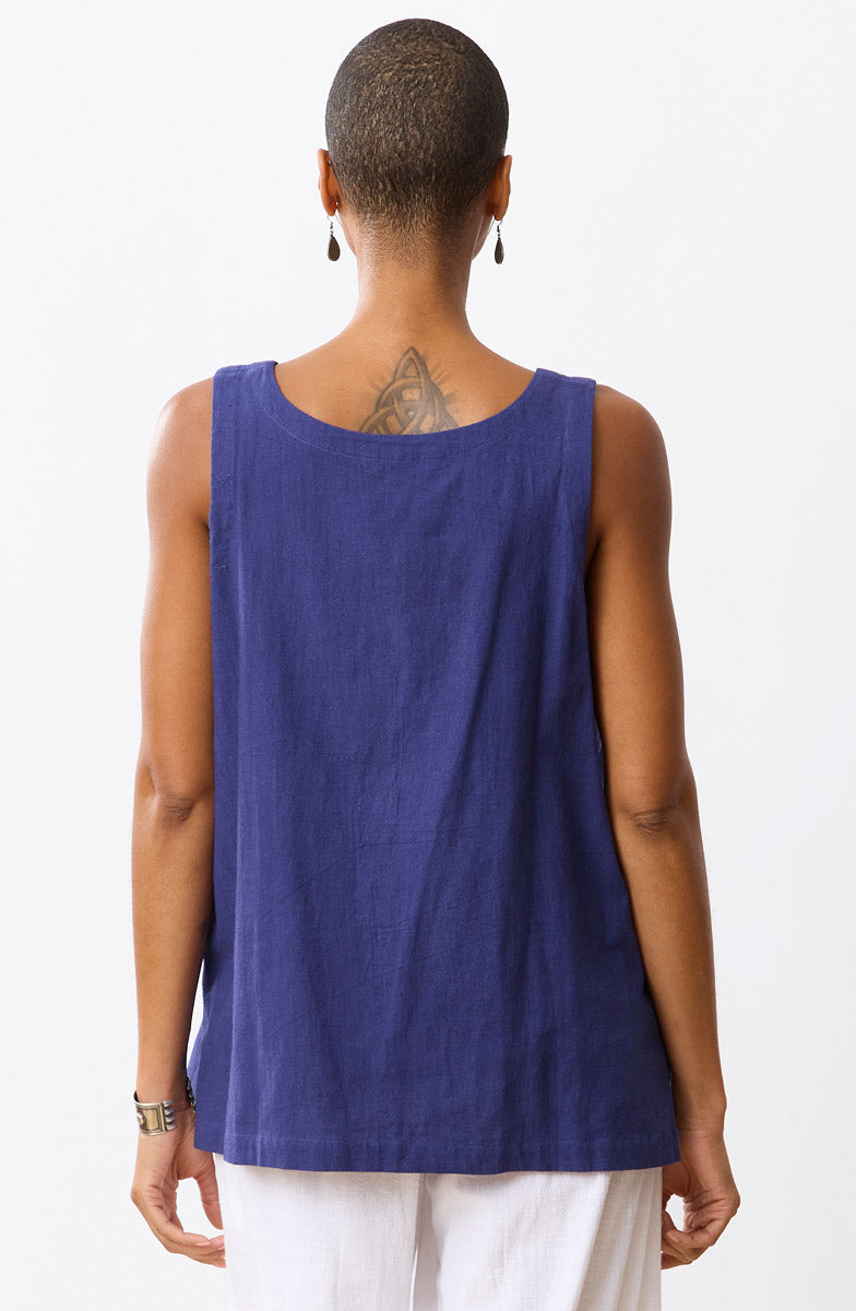 Sanju Slub Cotton Tunic Tank