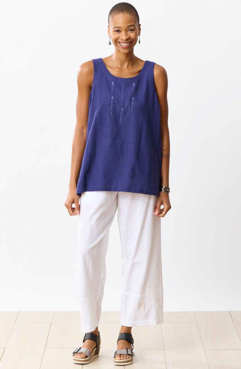 Sanju Slub Cotton Tunic Tank