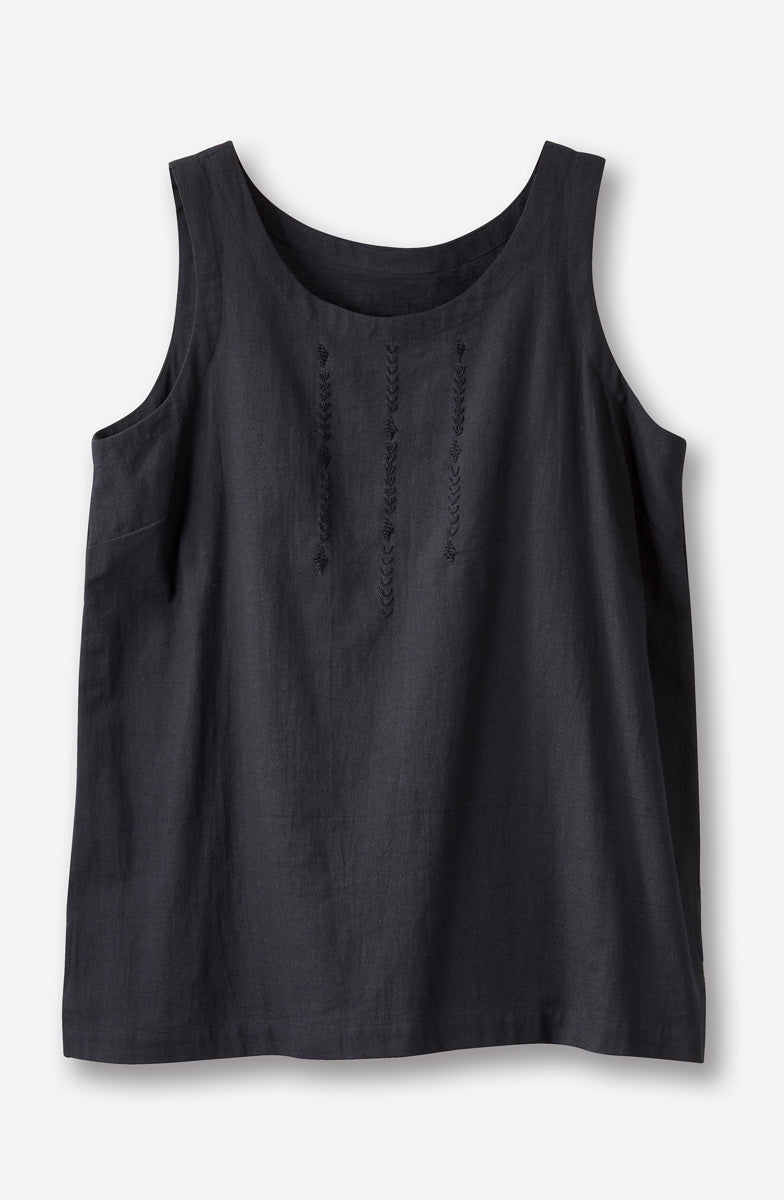 Sanju Slub Cotton Tunic Tank