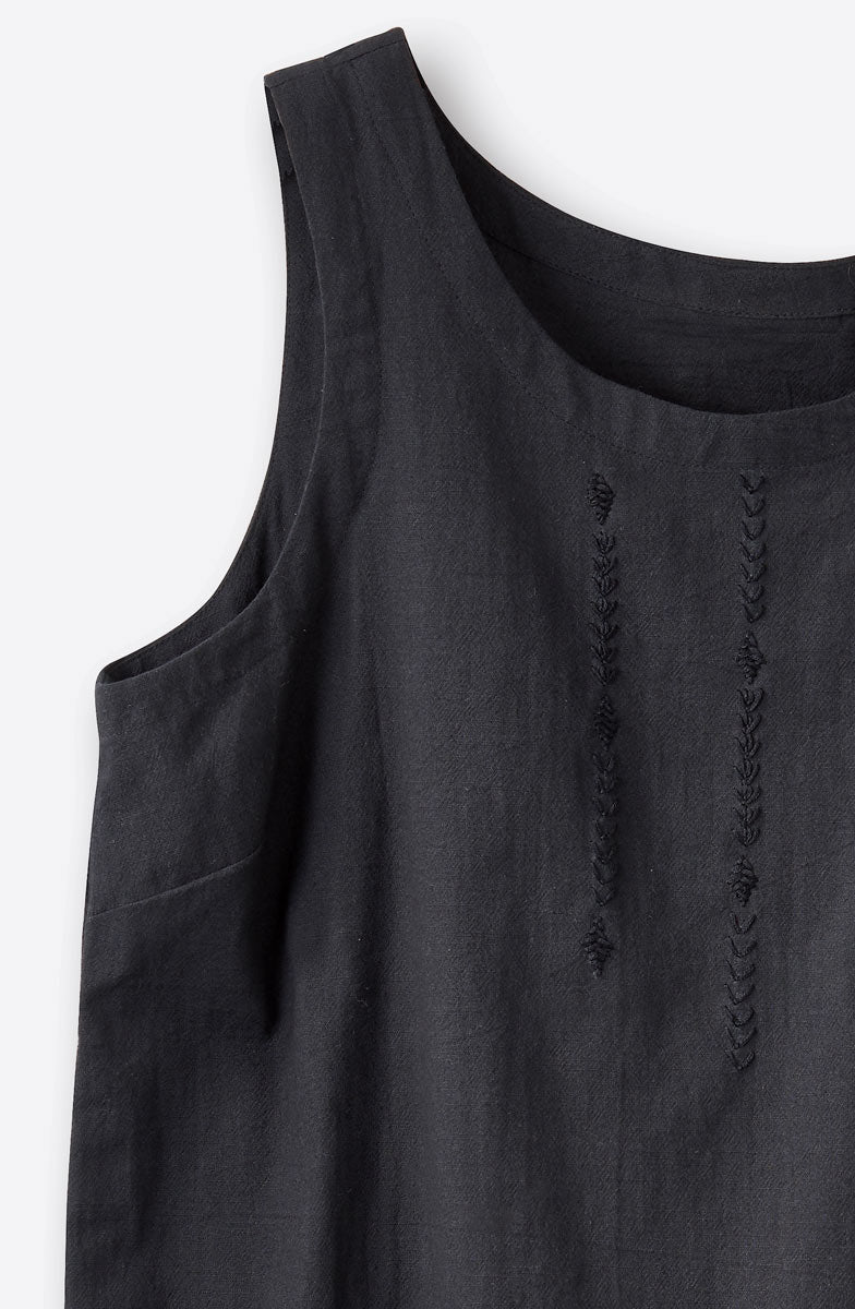 Sanju Slub Cotton Tunic Tank