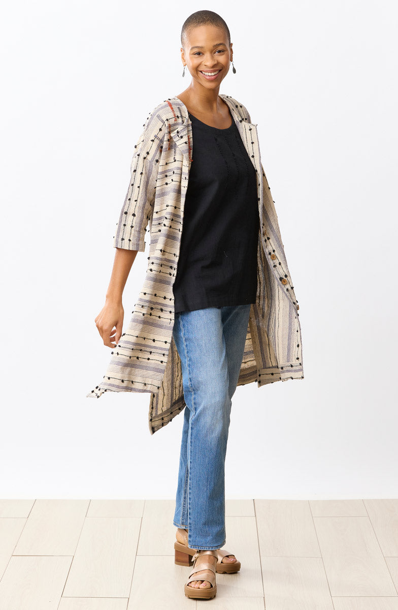 Sanju Slub Cotton Tunic Tank