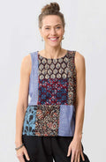 Suma Deadstock Patchwork Tank - Chambray/Multi
