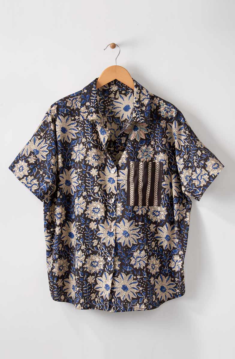 Chennai Camp Shirt - Black/Multi