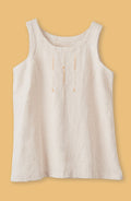 Sanju Linen Cotton Tunic Tank - Flax